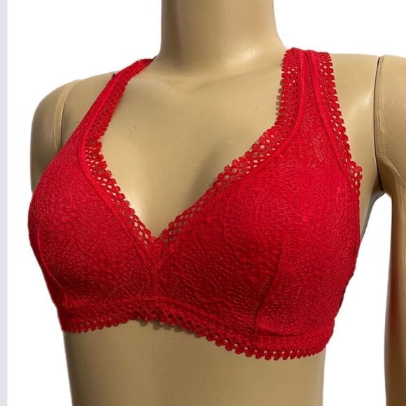 Victoria’s Secret lined lightly padded crochet lace bralette bra Xsmall Ref - Picture 1 of 4